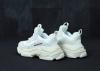 Мужские кроссовки Balenciaga Triple S "White/Grey/Beige" (Баленсиага) белые 41