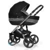 Детская универсальная коляска 2 в 1 Riko Brano Ecco Silver Black