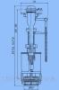  Арматура бачка с нижним подводом подводкой 1/2", кнопка пластик WС-6550 АниПласт Комплектующие, запчасти и расходные материалы для сантехники на Электронном рынке Украины
