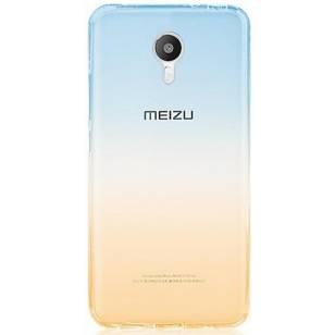 Силиконовых чехол Meizu U20 (фиолетово-желтый) (Код товара:2303)