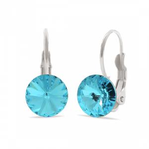 Фото УКРАШЕНИЯ СО SWAROVSKI, Серьги, Серьги с английским/омега замком Серьги KOBI RIVOLI 8 мм klapka со Swarovski модели 7740-1096-196