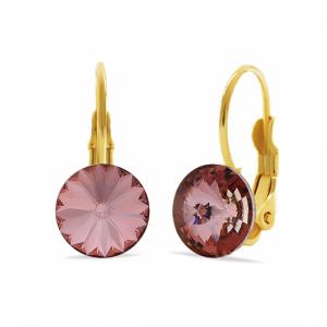 Фото УКРАШЕНИЯ СО SWAROVSKI, Серьги, Серьги с английским/омега замком Серьги KOBI RIVOLI 8 мм klapka со Swarovski модели 7740-1096-1251