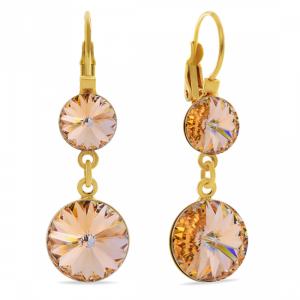 Фото УКРАШЕНИЯ СО SWAROVSKI, Серьги, Серьги с английским/омега замком Серьги KOBI JANINE со Swarovski модели 7740-1106-25-35