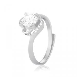 Фото ЖЕНСКИЕ ТОВАРЫ, Серебряные украшения, Серебряные кольца Серебряное кольцо Silvex925 с фианитом 17.8 мм модели К2Ф/748-И