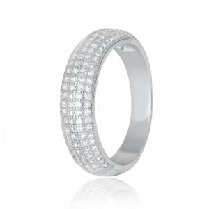 Фото ЖЕНСКИЕ ТОВАРЫ, Серебряные украшения, Серебряные кольца Серебряное кольцо Silvex925 с фианитом 19.0 мм модели КК2Ф/224-Н