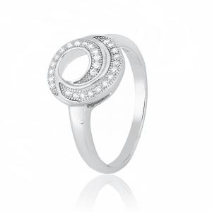 Фото ЖЕНСКИЕ ТОВАРЫ, Серебряные украшения, Серебряные кольца Серебряное кольцо Silvex925 с фианитом 18.1 мм модели КК2Ф/423-К