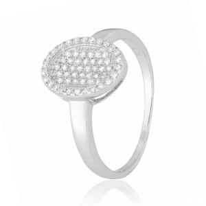 Фото ЖЕНСКИЕ ТОВАРЫ, Серебряные украшения, Серебряные кольца Серебряное кольцо Silvex925 с фианитом 18.4 мм модели КК2Ф/426-Л