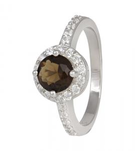 Фото ЖЕНСКИЕ ТОВАРЫ, Серебряные украшения, Серебряные кольца Серебряное кольцо Silvex925 с фианитом 19.0 мм модели КК2ФРТ/437-Н