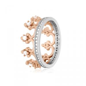 Фото ЖЕНСКИЕ ТОВАРЫ, Серебряные украшения, Серебряные кольца Серебряное кольцо Silvex925 с фианитом 17.1 мм модели КК32Ф/910-Ж