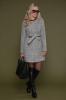 Новинка! женское демисезонное короткое пальто серого цвета, размер:40,42,44
