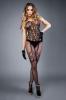 Сетка Bodystocking with hint garter black, S-L (40-46)