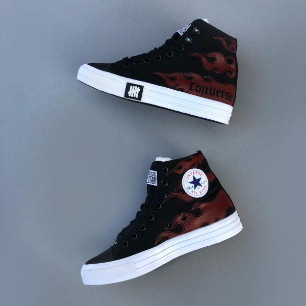 Фото Новинки №2., Жіноче взуття :, Converse Взуття Converse x Undefeated High Black Red 38