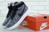 Чоловічі кросівки Nike Air Force 1 Hi Just Do It Black. ТОП Репліка ААА класу.