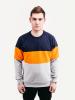 Свитшот  COLOR T NVY Urban Planet XXL 90% котон, 10% еластан Темно-синий/оранжевый/меланж UP 3-4-0-113