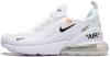 Кросівки чоловічі Найк Off-White x N*ke Air Max 270 White. ТОП Репліка ААА класу.