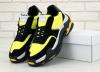 Кросівки чоловічі Balenciaga Triple S Black Yellow Багатошарова підошва  ТОП Репліка ААА класу.