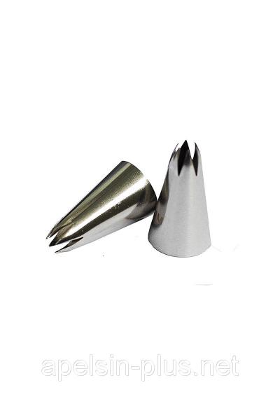Фото  Насадка кондитерская Звезда открытая № 1М ( 6 зубцов) на выходе 1 см