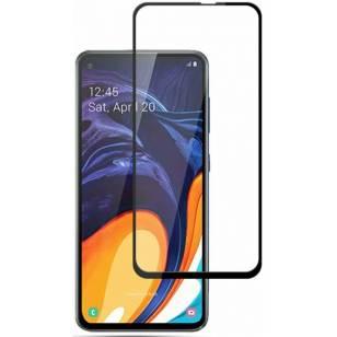 Защитное стекло Samsung A60 Black Premium (Код товара:9648)