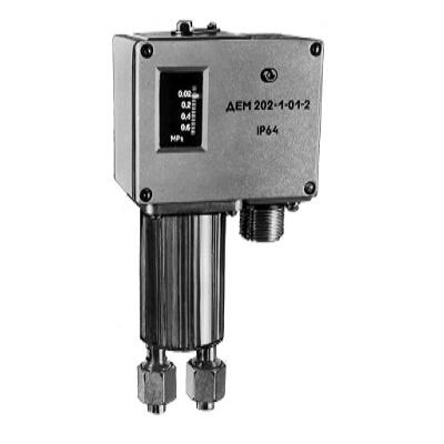 Фото Контрольно-измерительные приборы и автоматика, Клещи, тестеры, мультиметры, указатели напряжения, амперметры, вольтметры, регуляторы, сигнализаторы Датчик-реле давления ДЕМ 202