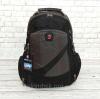 Вместительный рюкзак SwissGear Wenger, свисгир. Черный с серым. + Дождевик. 35L / s7650 grey