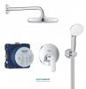 Душевой гарнитур Grohe Eurosmart Cosmopolitan со смесителем латунь хром 25219001