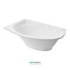 Ванна из искусственного камня Rock Design Лагуна L 162x100 белый 1LL162100