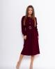 Платья ISSA PLUS 11067  S бордовый