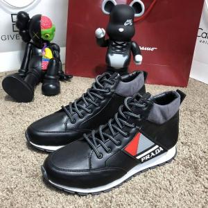Фото Обувь Prada Mechano Mid Sneakers Black