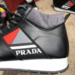 Фото Обувь Prada Mechano Mid Sneakers Black