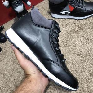 Фото Обувь Prada Mechano Mid Sneakers Black