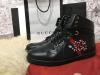  Gucci High Top Snake Embroidered Sneaker Black Кроссовки, кеды мужские в Украине