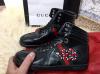  Gucci High Top Snake Embroidered Sneaker Black Кроссовки, кеды мужские в Украине