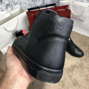 Фото Обувь Gucci Signature High Top Black