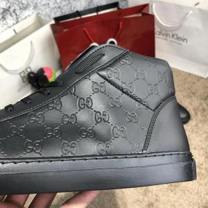 Фото Обувь Gucci Signature High Top Black