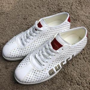 Фото Обувь Gucci Falacer Sneaker Golden Stars White