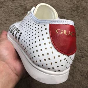 Фото Обувь Gucci Falacer Sneaker Golden Stars White