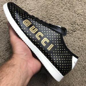 Фото Обувь Gucci Falacer Sneaker Golden Stars Black