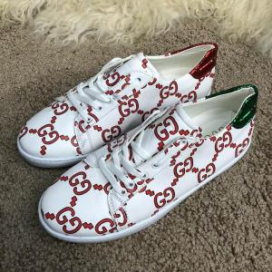 Фото Обувь Gucci Ace Sneaker with GG Print White