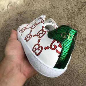 Фото Обувь Gucci Ace Sneaker with GG Print White