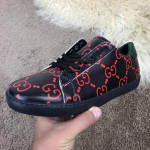 Фото Обувь Gucci Ace Sneaker with GG Print Black