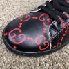  Gucci Ace Sneaker with GG Print Black Кроссовки, кеды мужские в Украине