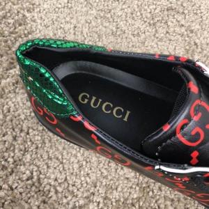 Фото Обувь Gucci Ace Sneaker with GG Print Black