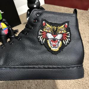 Фото Обувь Gucci High Top Sneaker With Angry Cat Black