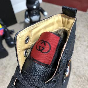 Фото Обувь Gucci High Top Sneaker With Angry Cat Black