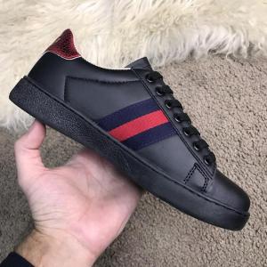 Фото Обувь Gucci Ace Embroidered Sneaker Black
