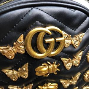 Фото Сумки Gucci Backpack GG Marmont Animal Studs Black
