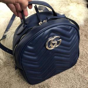 Фото Сумки Gucci GG Marmont Quilted Backpack Blue