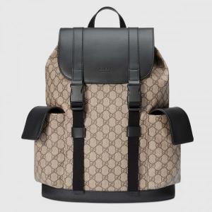 Фото Сумки Gucci Soft GG Supreme Backpack Beige/Ebony