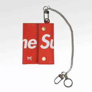 Фото Сумки Кошелёк для монет Louis Vuitton X Supreme Red Epi Leather