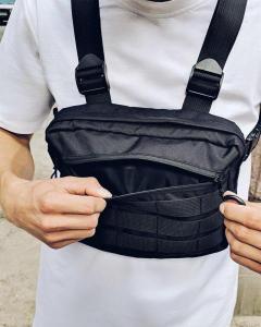 Фото Сумки Нагрудная сумка Пушка Огонь Chest черная